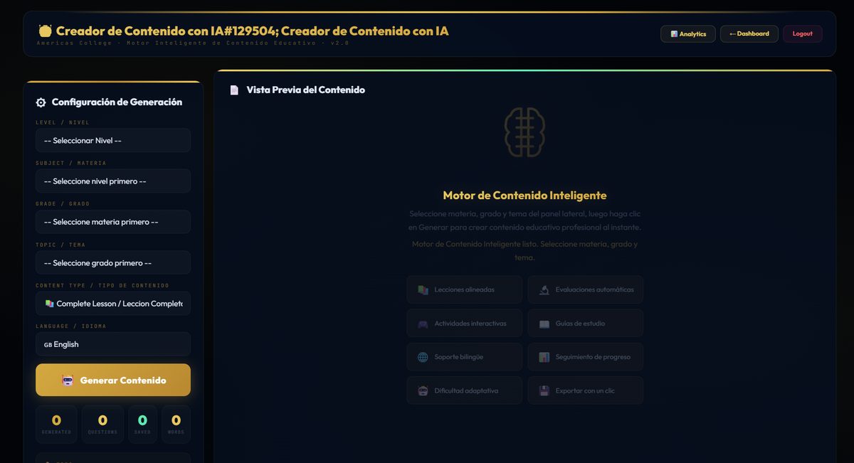 Creador de Contenido